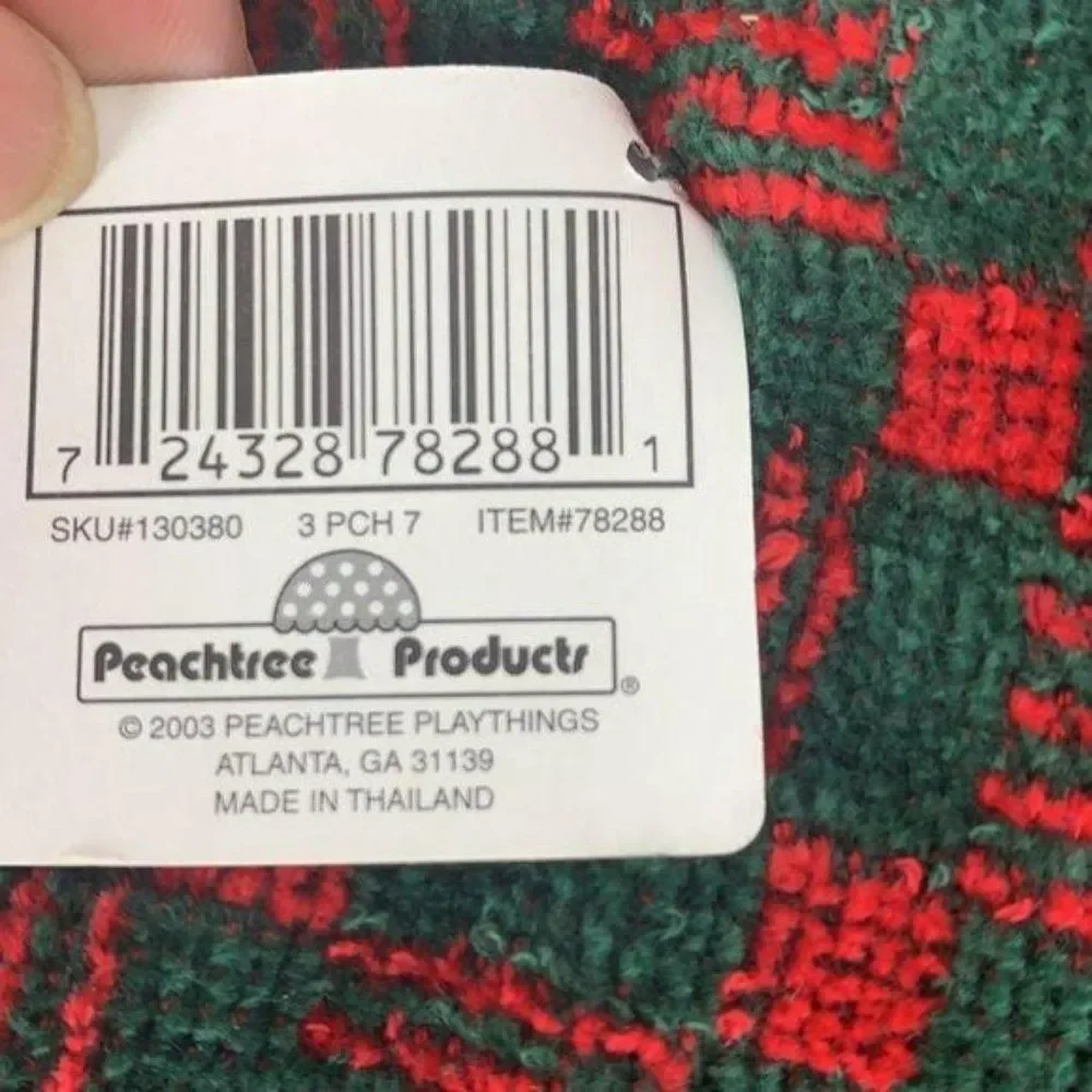 Peachtree Products Red Green Bear Hand Towels Christmas Holiday Festive‎ 2003